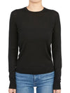 Regal Wool Crew Neck Knit Top Black - THEORY - BALAAN 2