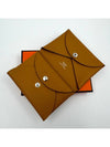 Calvi Duo Snap Card Wallet Caramel H085238 - HERMES - BALAAN 2