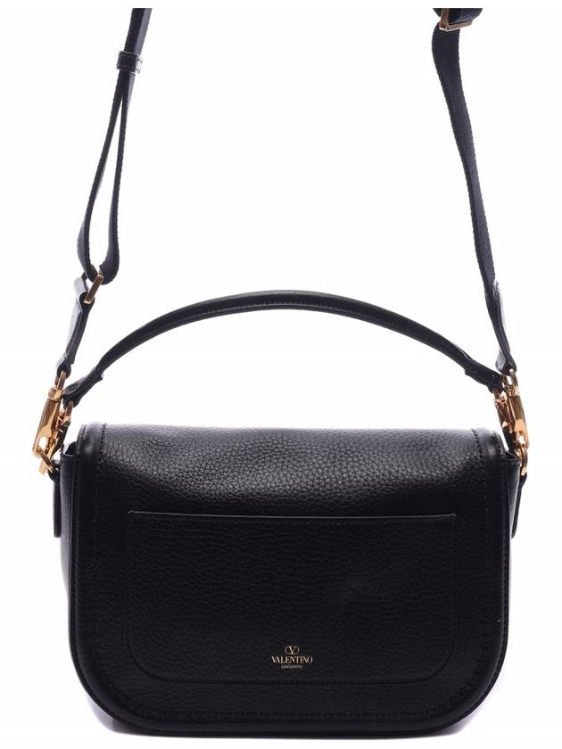 Alltime Soft Grain Calfskin Shoulder Bag Black - VALENTINO - BALAAN 5