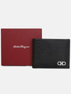 Gancini Half Wallet Black - SALVATORE FERRAGAMO - BALAAN 9