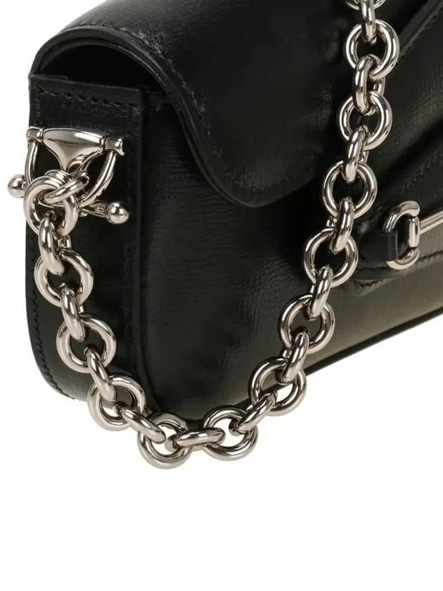 Horsebit 1955 Mini Leather Shoulder Bag Black - GUCCI - BALAAN 9