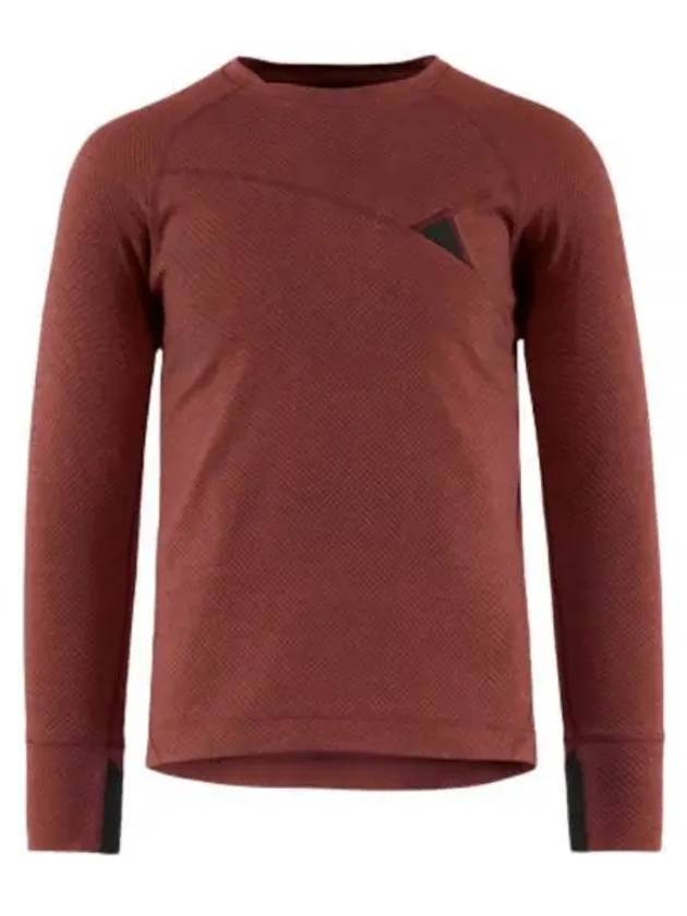 Men's Huge Crew Neck Long Sleeve T-Shirt Madder Red - KLATTERMUSEN - BALAAN 2