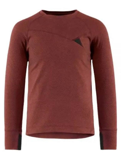 Men's Huge Crew Neck Long Sleeve T-Shirt Madder Red - KLATTERMUSEN - BALAAN 2