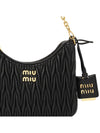 Matelasse Nappa Leather Shoulder Bag Black - MIU MIU - BALAAN 9