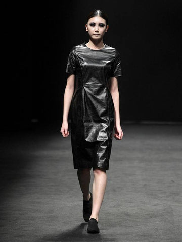 MOONKYOUNGLAE Leather dress H BK - ICONOGRAPHY - BALAAN 1