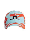 Women's Arlene Embroidered Logo Ball Cap Orange Blue - J.LINDEBERG - BALAAN 2