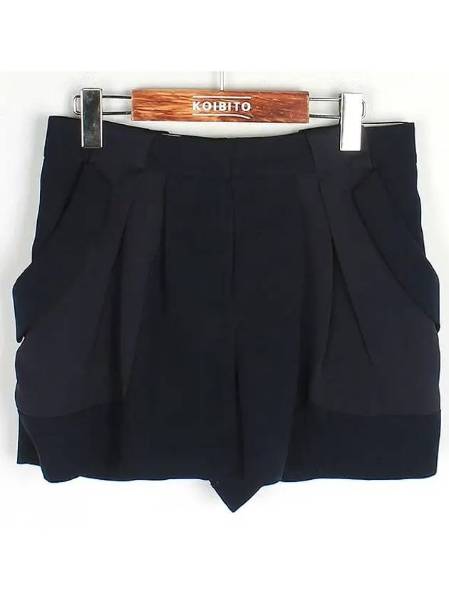 Navy color women s shirring shorts - SYSTEM - BALAAN 1