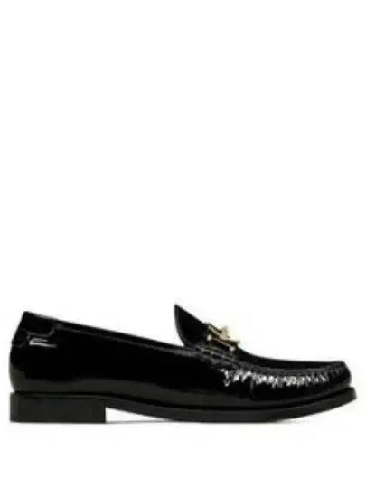 Patent Leather Loafers Black - SAINT LAURENT - BALAAN 2