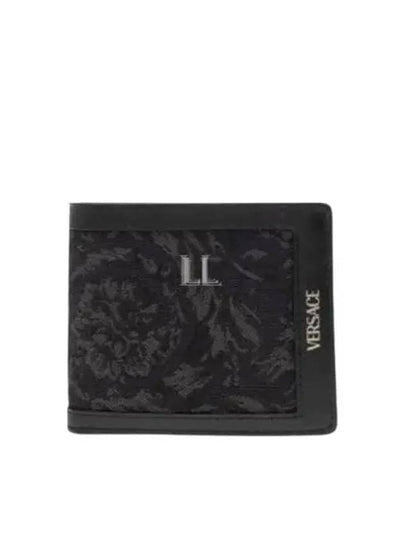 Barocco Jacquard Half Wallet Black - VERSACE - BALAAN 2