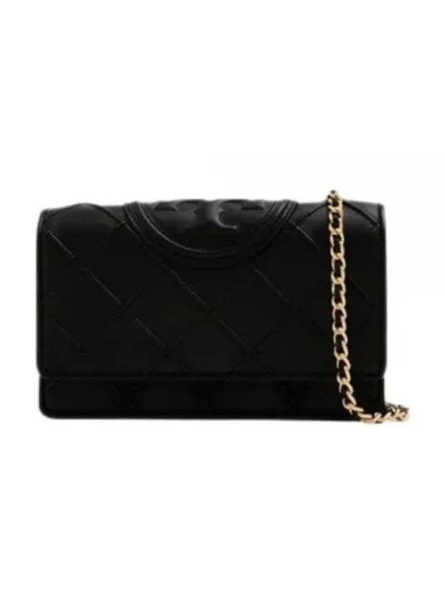 Fleming Soft Chain Long Wallet Bag Black - TORY BURCH - BALAAN 2