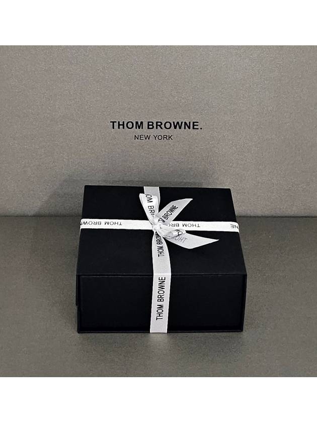 4-Bar Plain Wool Tie Navy - THOM BROWNE - BALAAN 10