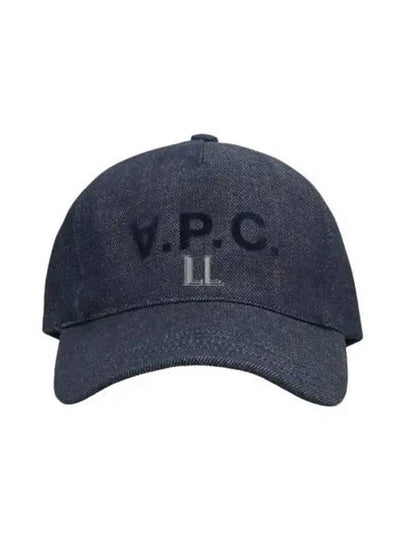 VPC Velvet Logo Denim Ball Cap Blue - A.P.C. - BALAAN 2