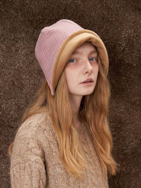 Cream Bonnet Pink - BROWN HAT - BALAAN 1