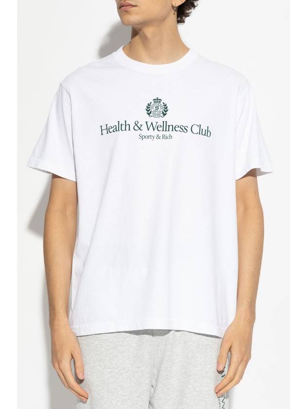 Sporty & Rich T-shirt From The H&W Crest Collection, Unisex, White - SPORTY & RICH - BALAAN 5