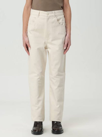 Achille Cotton Straight Pants Ivory - MAX MARA - BALAAN 2