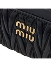 Matelasse Nappa Leather Clutch Bag Black - MIU MIU - BALAAN 7