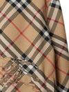 Crop Reversible Check Hooded Jacket Sand - BURBERRY - BALAAN 6