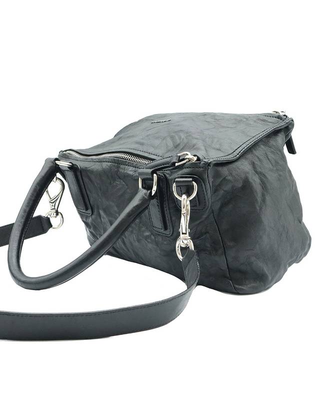 Givenchy 13L5250004 Black Lambskin Silver Pandora Wrinkle Medium 2WAY - GIVENCHY - BALAAN 4