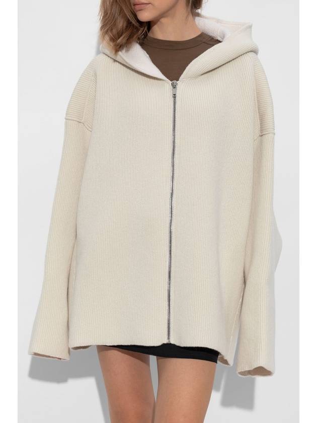 Rick Owens Wool Cardigan, Women's, Cream - RICK OWENS - BALAAN 3