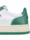 Men's Medalist Leather Low Top Sneakers Green - AUTRY - BALAAN 7