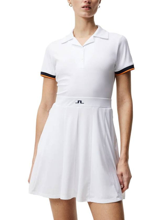 Women's Dagmar Dress White - J.LINDEBERG - BALAAN 1