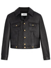 Leather Blouson Jacket Black - CELINE - BALAAN 2