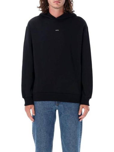 Boxy Micro Logo Hoodie Black - A.P.C. - BALAAN 1