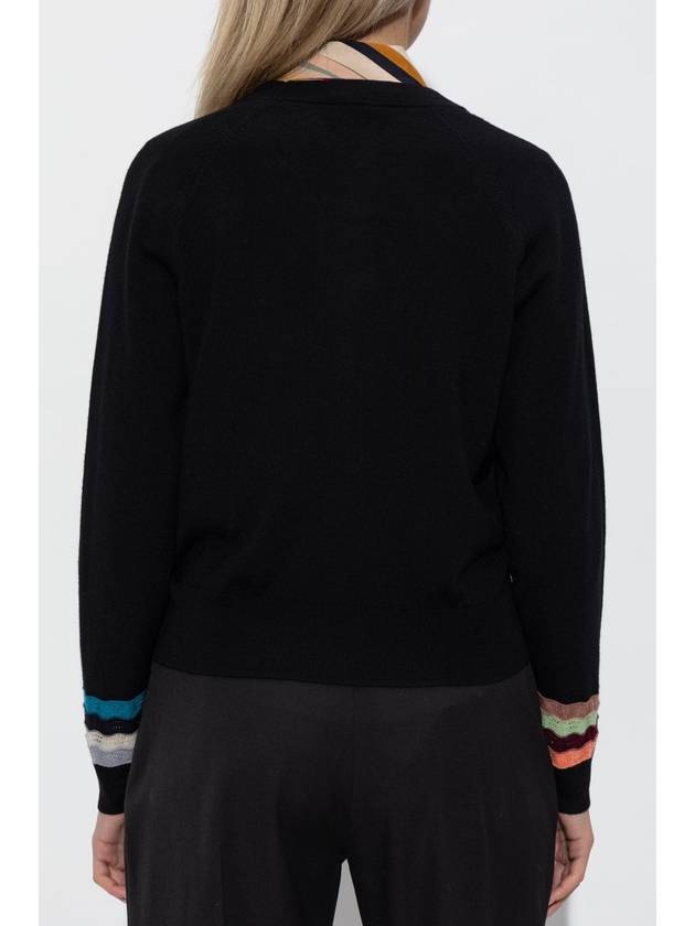 PS Paul Smith Wool Cardigan, Women's, Black - PAUL SMITH - BALAAN 4