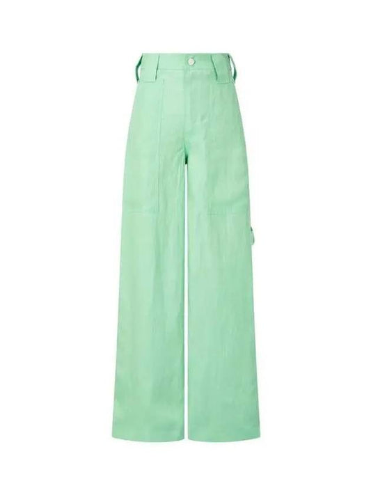 Fluid wide pants light green - STELLA MCCARTNEY - BALAAN 1