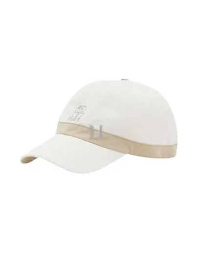 Front Embroidered Logo Ball Cap White - BRUNELLO CUCINELLI - BALAAN 2