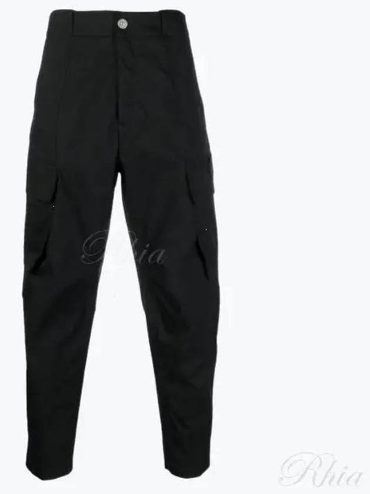 Shadow Project Cotton Nylon Ripstop Cargo Pants Black - STONE ISLAND - BALAAN 2