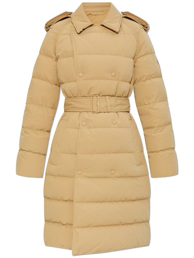 Double Breasted Mid Length Down Padded Beige - BURBERRY - BALAAN 2