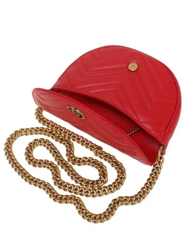 GG Marmont Matelasse Chain Mini Bag Red - GUCCI - BALAAN 5