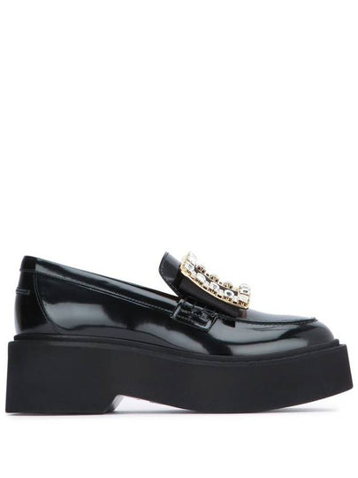 Viv' Rangers Leather Loafers Black - ROGER VIVIER - BALAAN 2