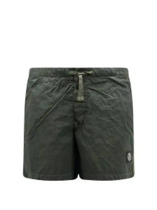 Swimming Nylon Trunk Shorts Dark Green - STONE ISLAND - BALAAN 2