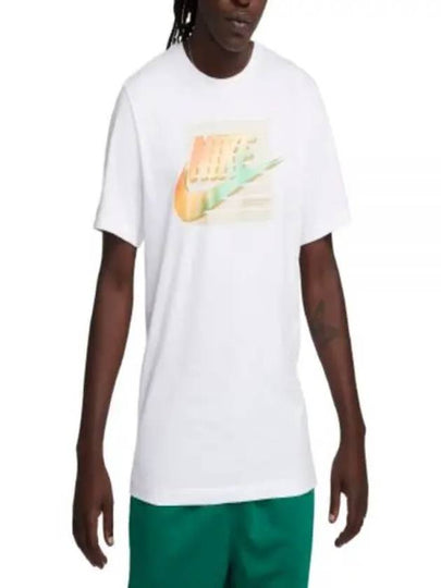 Men's Sportswear 6MO Futura Short Sleeve T-Shirt White - NIKE - BALAAN 2