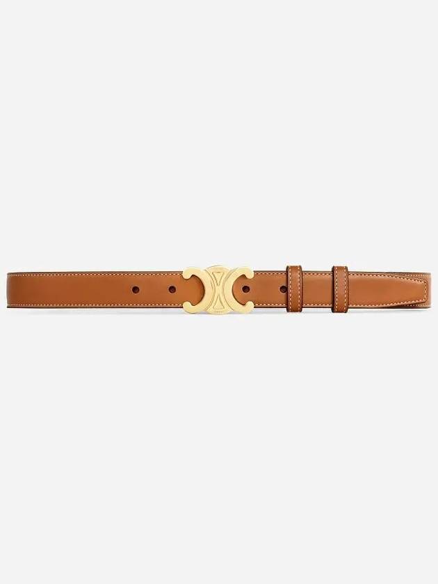 Triomphe Calfskin Medium Belt Tan - CELINE - BALAAN 10