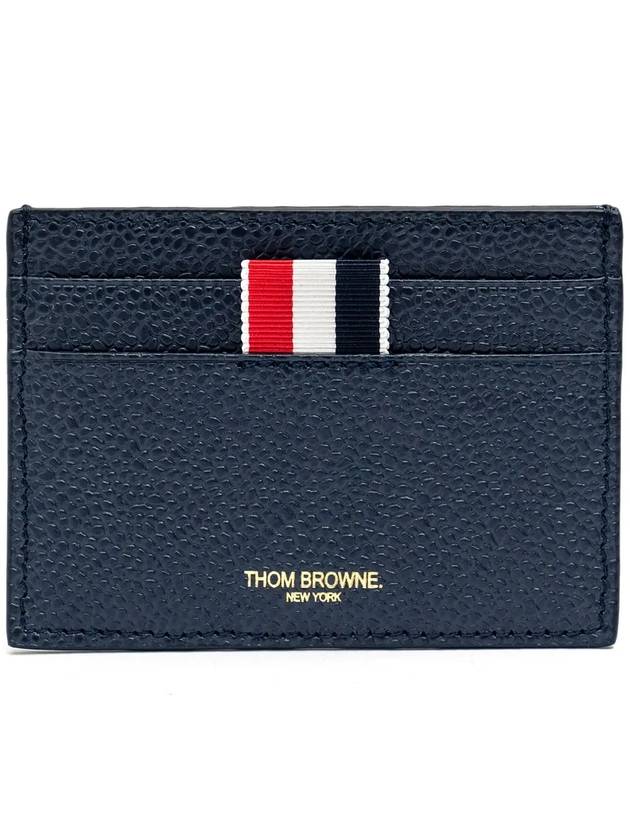 Men's Pebble Diagonal Stripe Card Wallet Navy - THOM BROWNE - BALAAN 2