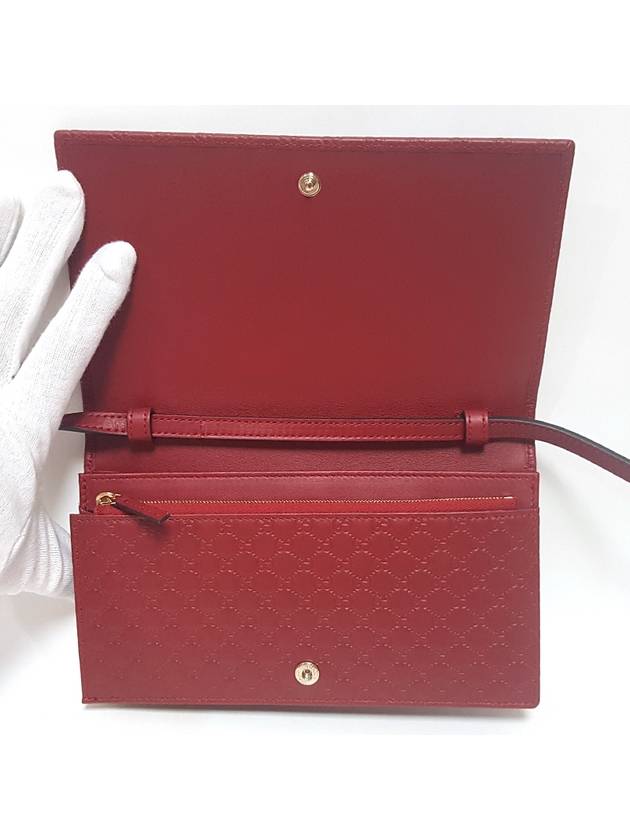 Microssima Strap Wallet Cross Bag Red - GUCCI - BALAAN 4