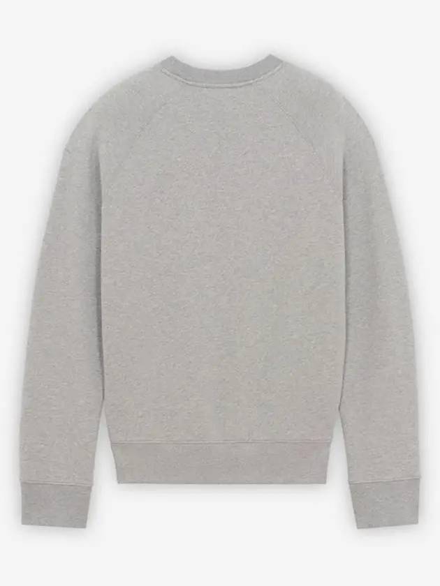 Cool Tone Fox Head Patch Clean Cotton Sweatshirt Grey Melange - MAISON KITSUNE - BALAAN 3