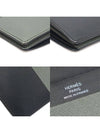 H074576CAAF Black Gray Two tone Appong Calfskin MANHATTAN Compact Card Half Wallet D Engraved - HERMES - BALAAN 7