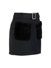 golf wear fur pocket skirt Fur pocket skirt Black - J JANE - BALAAN 3