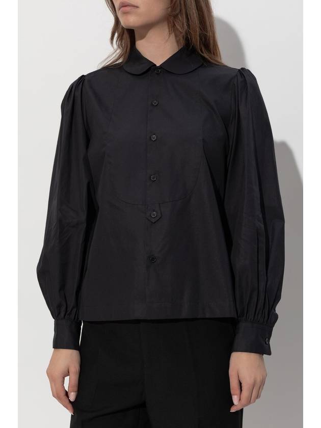 Comme Des Garçons Noir Kei Ninomiya Cotton Shirt, Women's, Black - COMME DES GARCONS - BALAAN 3