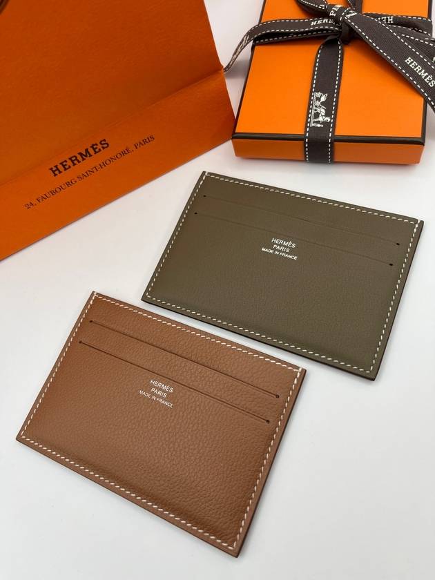 Citizen Twill Card Wallet Brown - HERMES - BALAAN 2