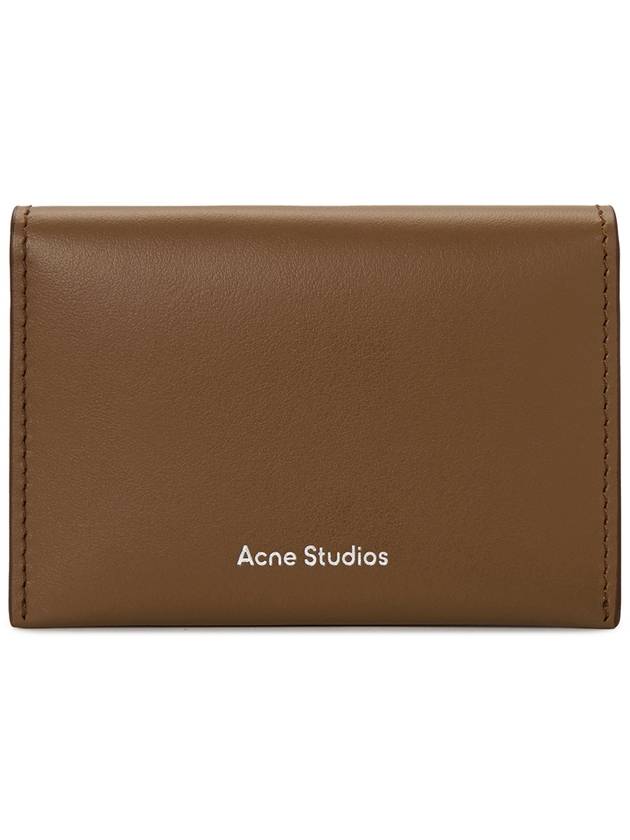 Logo Bifold Card Wallet Brown - ACNE STUDIOS - BALAAN 2