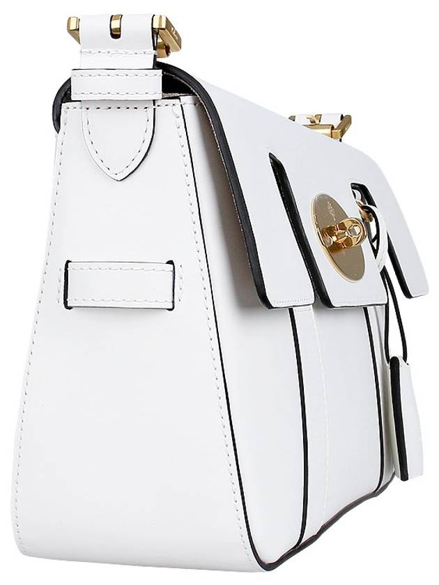 Bayswater Classic Smooth Leather Shoulder Bag White - MULBERRY - BALAAN 4