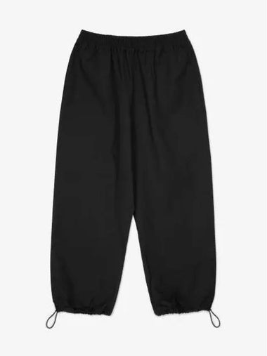 Wide Leg Drawcord Pants Black GIASNW1034BLACK - STUDIO NICHOLSON - BALAAN 1