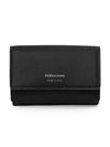 Logo Leather Card Wallet Black - SALVATORE FERRAGAMO - BALAAN 2