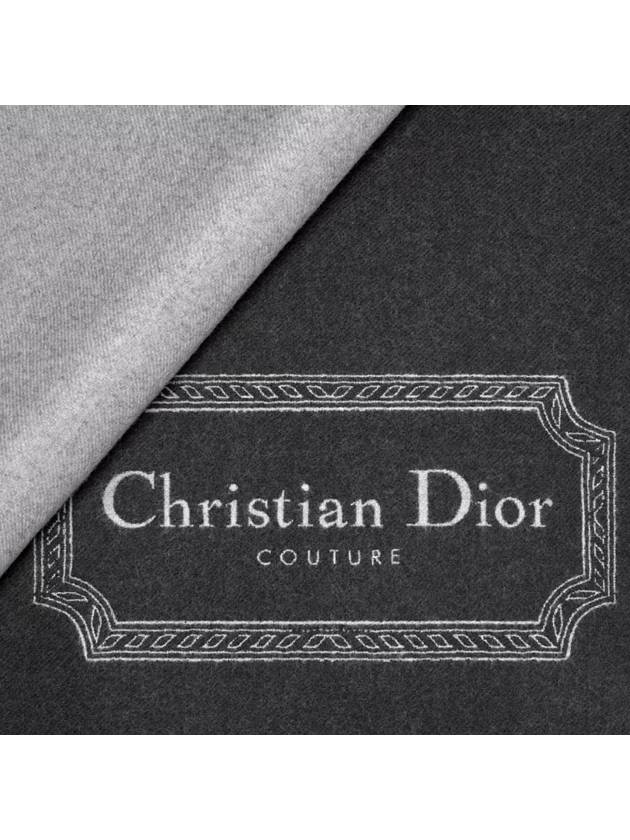 Couture Wool Muffler Grey - DIOR - BALAAN 5