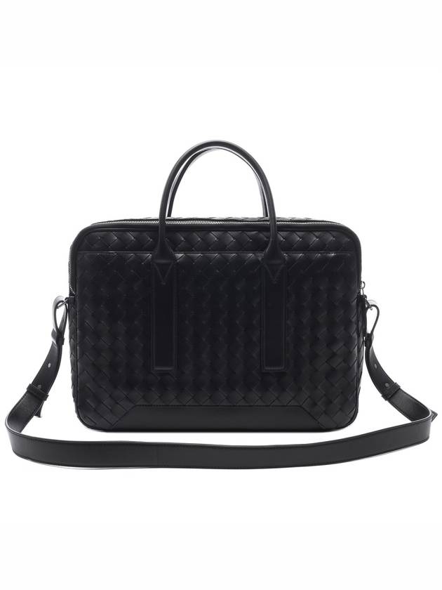 Getaway Leather Brief Case Black - BOTTEGA VENETA - BALAAN 5